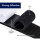 thumbnail image 5 of 30 Pares Tiras Adhesivas Vhermosa Gancho y Bucle Alta resistencia Negro 3 x 10 cm, 5 of 5