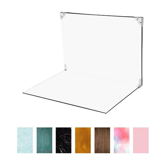 Kit de fondo para fotografía, accesorios para fotos, elegante utilidad, 7 papeles de fondo fáciles de usar. Estilo B