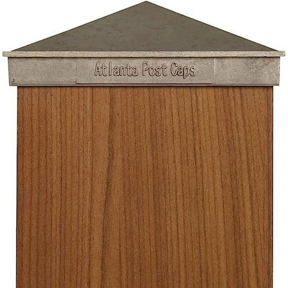 6x6 Metal Post Cap (6.0") Aluminum Pyramid Metal Top for Outdoor Fences, Mailboxes & Decks, by Atlanta Post Caps