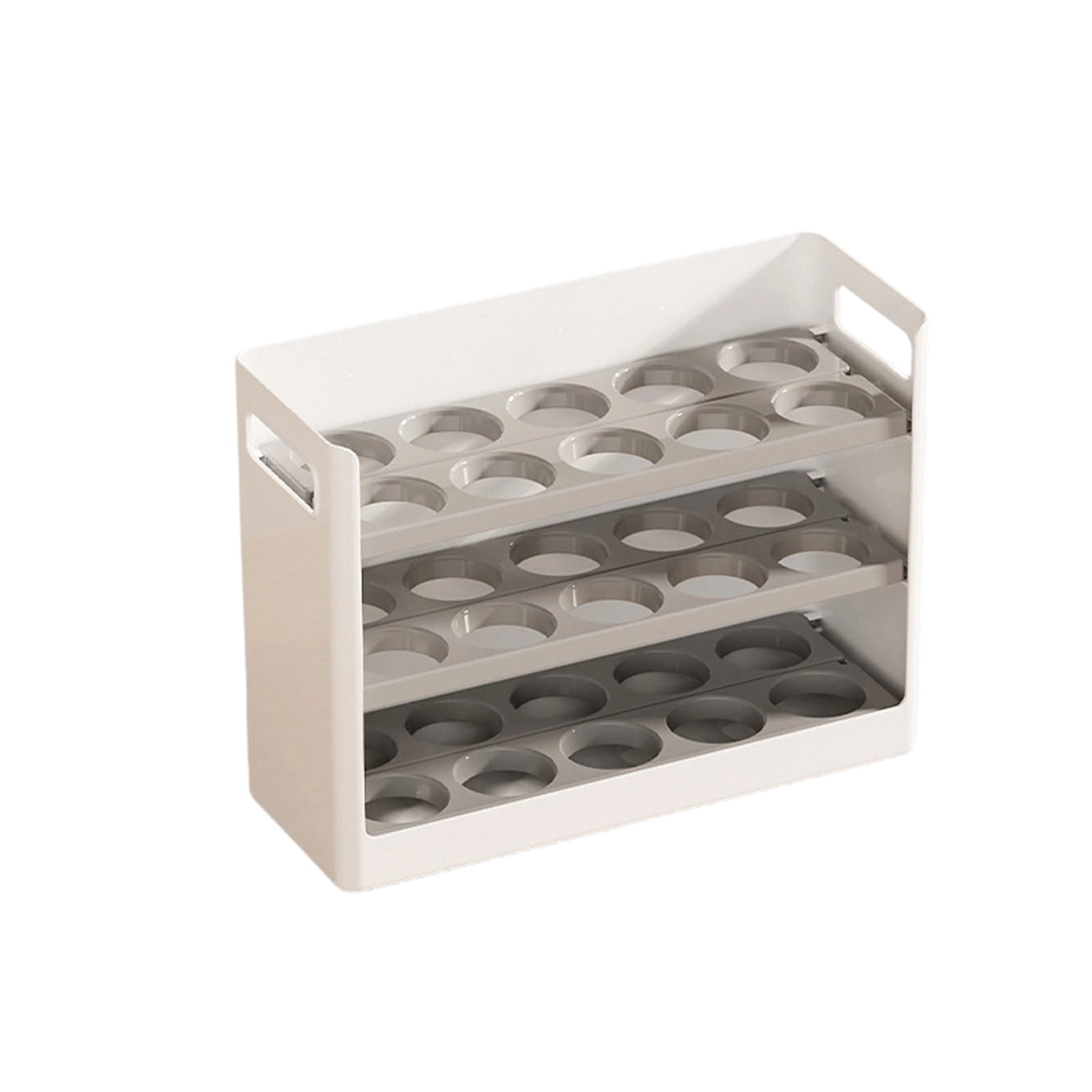 Xheghe Egg Storage Container with Multi-Tier Organizer for Refrigerator - Sealed Freshness and Easy Access for Food Storage