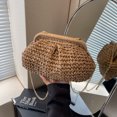 thumbnail image 3 of Bolso Bandolera Con Cadena Mano Paja para Mujer Diario Verano Gran Capacidad, 3 of 9