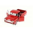thumbnail image 2 of Diecast Car w/Trailer - 1958 Chevy Apache Fleetside Pickup Truck, Red - Motor Max 79311AC/R - 1/24 Scale Diecast Model Toy Car, 2 of 3