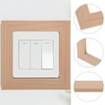thumbnail image 4 of RUNROTOO Light Switch Cover Khaki Wood Outlet Plate for Wall Decoration 1Pcs, 4 of 7