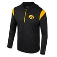 thumbnail image 2 of Men's Colosseum Black Iowa Hawkeyes Dozer Half-Zip Windshirt, 2 of 3