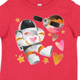 thumbnail image 4 of Inktastic Astronaut Valentine Outer Space Hearts Boys or Girls Toddler T-Shirt, 4 of 5