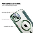 thumbnail image 3 of Allytech Wallet Case for iPhone 14 with Card Slots & Lens Protector, Compatible with MagSafe, Slim Shockproof Anti-Scratch Clear Back Panel [RFID Blocking] Case - Darkgreen, 3 of 7