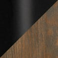 thumbnail image 2 of LumiSource Black Metal, Dark Walnut Wood Riley Adjustable Office Chair, 2 of 7