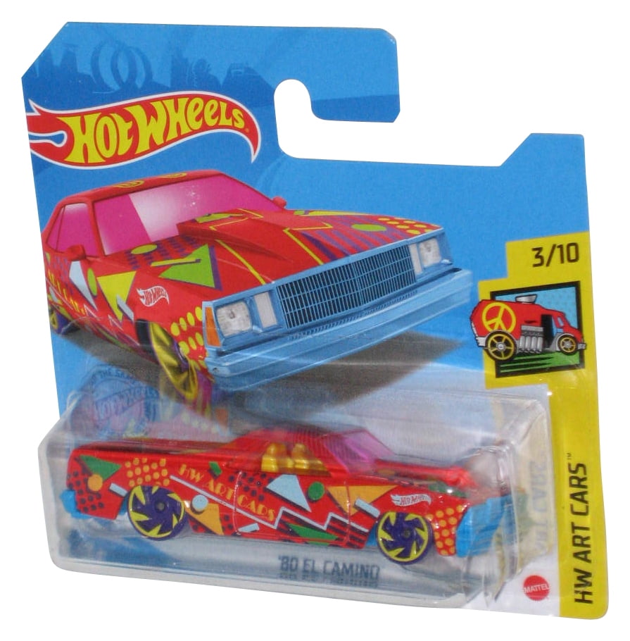 Hot Wheels '80 El Camino (2018) HW Art Short Card Green Toy Car 3/10 ...