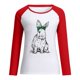 thumbnail image 3 of Sudadera con capucha Honeeladyy de animales para mujer, con costuras raglán, manga larga, estampado de conejo de Pascua, cuello redondo, informal, por menos de 10 $, 3 of 5
