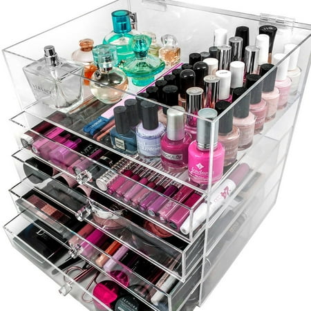 Sorbus 5 Tier Acrylic Cosmetic And Makeup Storage Case