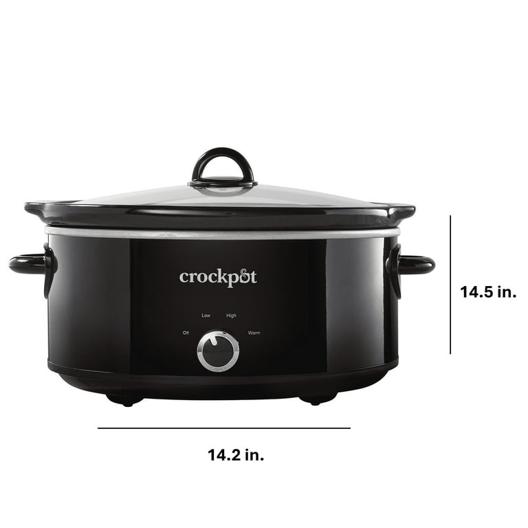 Crock-Pot® Large Electric Manual 7-Quart Slow Cooker, Black