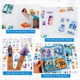thumbnail image 4 of 100 Hojas de Pegatinas de Verano para Scrapbooking, 100 Hojas de Pegatinas Transparentes de PET con Paisajes para Diario., 4 of 5