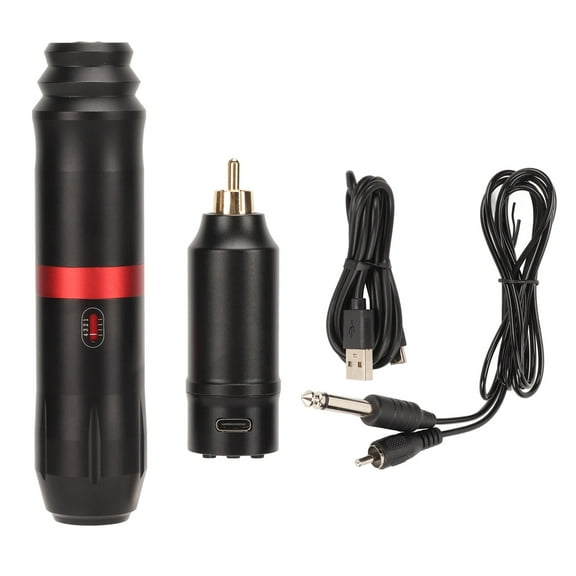 BESTSKY Rotary Tattoo Pen Machine Kit LCD Display RCA Interface 12V 10000RPM Tattoo Power Supply Kit