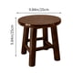 thumbnail image 3 of Taburete pequeño de madera maciza, taburete redondo pequeño de roble, taburete de madera maciza, taburete circular pequeño, taburete para lavandería, taburete para cambiar zapatos, silla, taburete red, 3 of 6