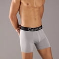 thumbnail image 6 of Calvin Klein Men's Microfiber 5-Pack Bold Logo Boxer Briefs Grey Heather Multi Small, 6 of 7