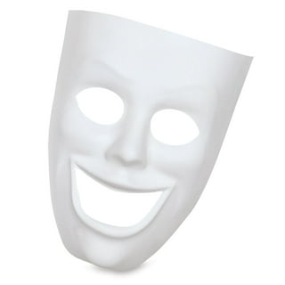  Creativity Street Plain Plastic Feminine Mask,white