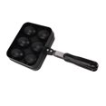 thumbnail image 1 of Poêle à Takoyaki Double Face, Poêle à Takoyaki Antiadhésive 6 Trous Résistante à la Chaleur Conduction Thermique Uniforme Multifonctionnelle pour Raviolis, 1 of 7