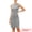 Black, variant on DARING DIVA Women's Sleeveless Plaid Dresses Round Neck Work Sheath Midi Dress XS Black