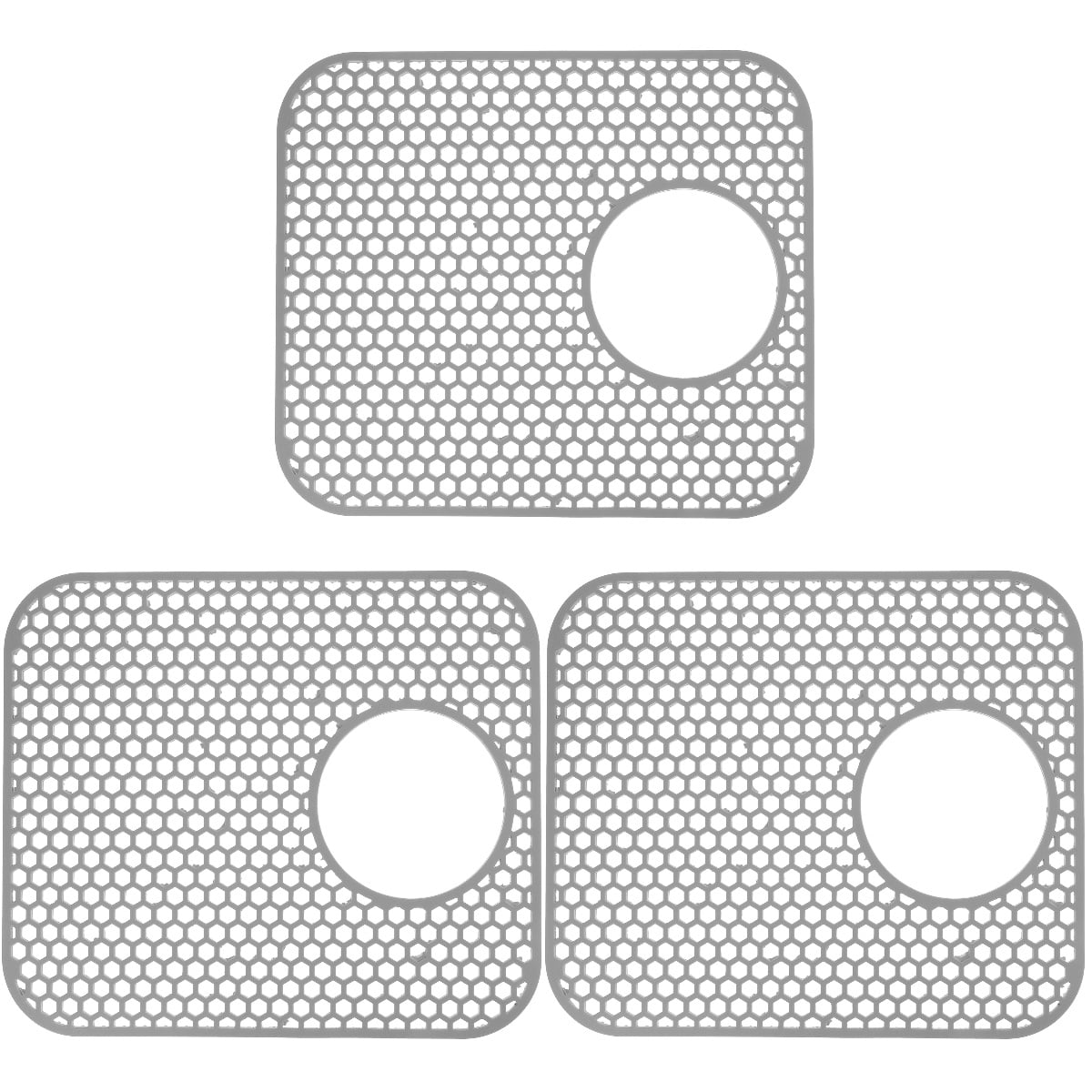 3-Pack Under Sink Mats for Kitchen Cabinet , Easy to Install Shelf Liners