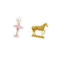 thumbnail image 5 of CarpNettore Ballerina Girl Resin Figurine Horse Sculpture Animal Statue Birthday Gift Novelty Souvenir Desktop Ornament Engraved Resin Figurines for Office Study Room Home Decor Bookshelf, 5 of 8