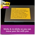thumbnail image 5 of Post-it® Super Sticky Notes, 8 in x 6 in, Energy Boost Collection, Lined, 4 Pads/Pack, 45 Sheets/Pad, 5 of 11
