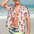 thumbnail image 5 of KLL Men's Hawaiian Shirt Short Sleeve Button Down Beach Shirts-Dachshund Dog Heart, 5 of 5