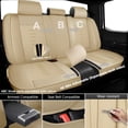 thumbnail image 3 of Fit for Chevrolet Malibu 2005, Premium Leather 5 Seats Full Set With a Headrest and Lumbar Support Protect and Upgrade Seats, Beige Car Seat Covers, Beautify the Interior of Old Cars, 3 of 7