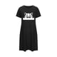 thumbnail image 4 of Camisón corto de talla grande para mujer, camisón de manga corta con estampado de pecho a la moda, camisón para mujer, 4 of 5