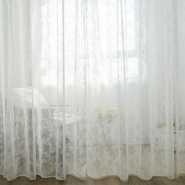 JANDEL Cloison de fenêtre en rideau de dentelle, 150 x 200 cm 