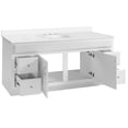 thumbnail image 6 of Design House Concord Vanity in White with Solid White Cultured Marble Top, Fully Assembled, 61-Inch, 6 of 17