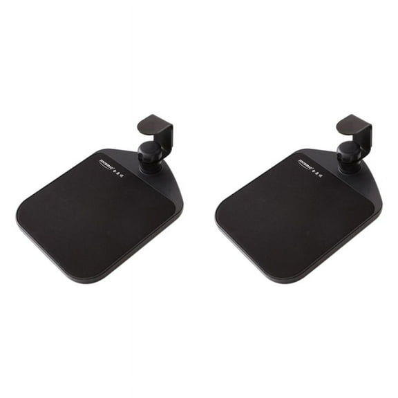 2X Rotatable 360 Degree Fixed Mouse Pad, Tray Accessory, Wrist Guard Black