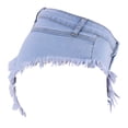 thumbnail image 4 of Women's Sexy High Waisted Stretch Mini Denim Shorts Hot Pants, 4 of 6