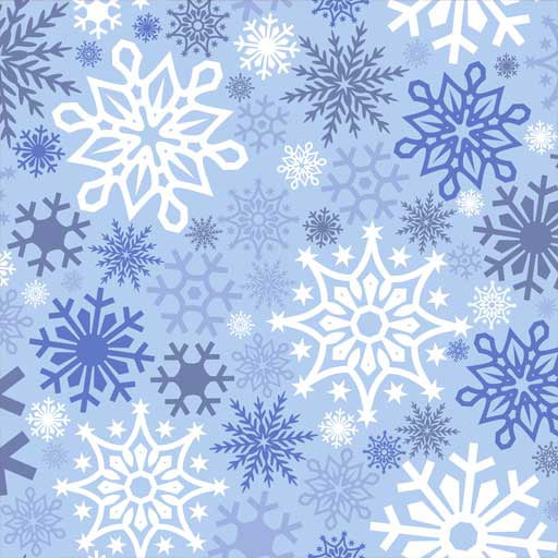Snowflakes Pattern Heat Transfer Vinyl and Carrier Sheet 