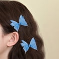 thumbnail image 6 of Fvsianol Decorative Hair Pins 3D Butterflies Design Hair Clips 5Pcs Girl Butterflies Decor Hair Pins Double Sided 3D Butterflies Design Hair Clips slip Hairpins Hair Styling Tool, 6 of 9