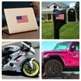 thumbnail image 6 of American Flag Rear Window Decal Carbon Fiber Compatible with Jeep Wrangler JLU 2018-2021 (4 Door)+Reflective American Flag Sticke+Install Gadgets., 6 of 8