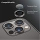 thumbnail image 4 of Para iPhone 12 Pro / 12 Pro Max, cubierta protectora de lente de cámara, 3 piezas, vidrio templado HD, metal, cobertura total, anillo de protección de lente trasera, película antiarañazos, 4 of 8