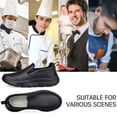 thumbnail image 6 of Slip Resistant Chef Shoes for Men Women, Waterproof Leather Restaurant Sneakers with Cushioned Soles Non Slip Kitchen Footwear, 6 of 8