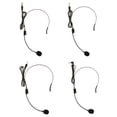 thumbnail image 3 of 1 pedazo de Micrófono Headworn Cómodo Doble de Color Negro Compatible con Móvil Inteligente 4 Pin XLR 4Pin SM SunniMix Cabeza micrófono, 3 of 8