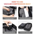 thumbnail image 4 of Vacuum Backpack for Travel Water Resistant , Kabaqoo 60L Expandable Vacuum Compression Bag with Electric Vacuum Pump, TSA Lock, Wet Dry Separation, Gifts, 4 of 16