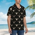thumbnail image 3 of Fotbe Western Cowboy Camisa Hawaiana para Hombre Unisex – Camisa Casual de Verano con Botones de Manga Corta de Algodón y Lino,XX-Large, 3 of 7