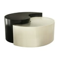 thumbnail image 2 of Black & Silver Iron Coffee Table, Contemporary Modern Aesthetic Silver, Stable Living Room, 2 of 4