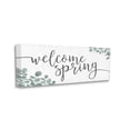 thumbnail image 3 of Welcome Spring Calligraphy Phrase Casual Eucalyptus Botanicals Inspirational Graphic Art Gallery-Wrapped Canvas Print Wall Art, 3 of 5