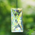 thumbnail image 6 of EOEMY Large Rectangular Crystal Suncatcher Home Decor Chandelier Pendant Prism Glas, 6 of 9