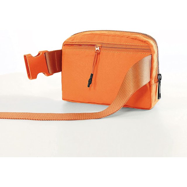Taian Mini Ri?onera Unisex con Correa Ajustable Peque?a Ri?onera para Viajes Entrenamiento Correr Senderismo, Naranja