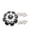 Silver black, variant on Decorative Button Flower Button Cover Rhinestones Button Cover for Men Women