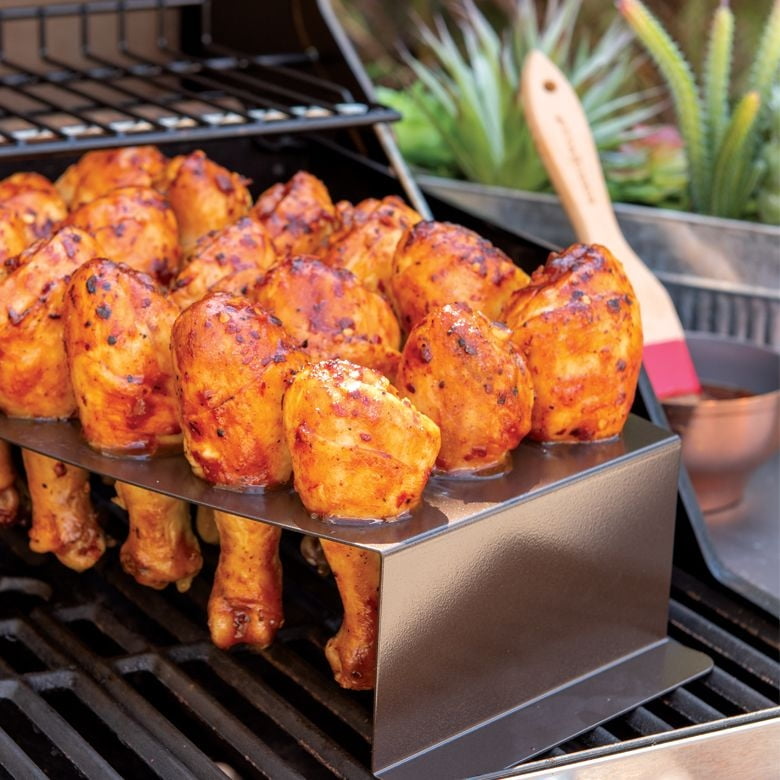 GrillPro 41333 Stainless Steel Chicken Roaster for Grills 