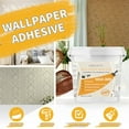 thumbnail image 3 of Wallpaper Adhesive 1.32Gal Tack Wall Paper Paste, Wall Paper Glue & Adhesive Wallpaper Smoothing Tools Kit, Clear Glue for Wallcovering Coverage of 500sq.ft. / 46㎡, 3 of 7