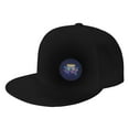 thumbnail image 1 of DouZhe Flat Brim Cap Snapback Hat, Neon Game Controller Games Zone Prints Adjustable Black Adult Baseball Cap, 1 of 6