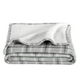 thumbnail image 1 of Manta de cama de felpa Sherpa Bare Home tamaño King a cuadros escoceses, 1 of 4
