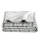 thumbnail image 1 of Manta de cama de felpa Sherpa Bare Home tamaño King a cuadros escoceses, 1 of 4